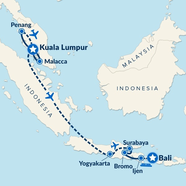 Indonesia to malaysia
